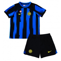 Inter Milan Heimtrikot Kinder 2023-24 Kurzarm (+ kurze hosen)