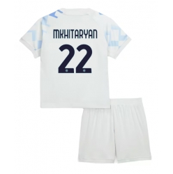 Inter Milan Henrikh Mkhitaryan #22 Auswärtstrikot Kinder 2025-26 Kurzarm (+ kurze hosen)