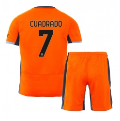 Inter Milan Juan Cuadrado #7 3rd trikot Kinder 2023-24 Kurzarm (+ kurze hosen)