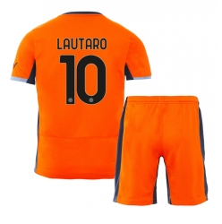 Inter Milan Lautaro Martinez #10 3rd trikot Kinder 2023-24 Kurzarm (+ kurze hosen)