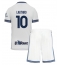 Inter Milan Lautaro Martinez #10 Auswärtstrikot Kinder 2024-25 Kurzarm (+ kurze hosen)