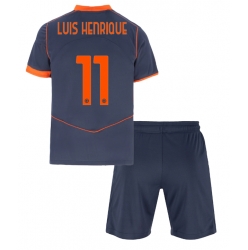 Inter Milan Luis Henrique #11 3rd trikot Kinder 2025-26 Kurzarm (+ kurze hosen)
