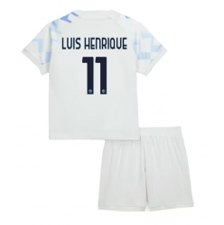 Inter Milan Luis Henrique #11 Auswärtstrikot Kinder 2025-26 Kurzarm (+ kurze hosen)