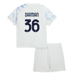 Inter Milan Matteo Darmian #36 Auswärtstrikot Kinder 2025-26 Kurzarm (+ kurze hosen)
