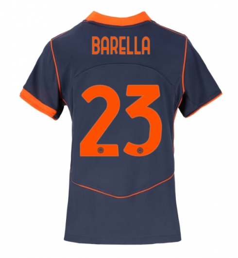 Inter Milan Nicolo Barella #23 3rd trikot Frauen 2025-26 Kurzarm Inter Milan Nicolo Barella #23 3rd trikot Frauen 2025-26 Kurzarm