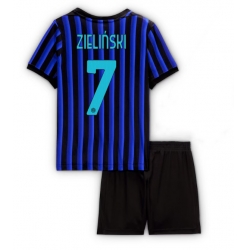Inter Milan Piotr Zielinski #7 Heimtrikot Kinder 2025-26 Kurzarm (+ kurze hosen)