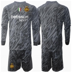 Inter Milan Torwart 3rd trikot Kinder 2024-25 Langarm (+ kurze hosen)