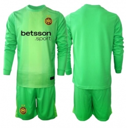 Inter Milan Torwart 3rd trikot Kinder 2025-26 Langarm (+ kurze hosen)