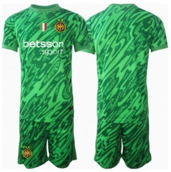 Inter Milan Torwart Heimtrikot Kinder 2024-25 Kurzarm (+ kurze hosen)