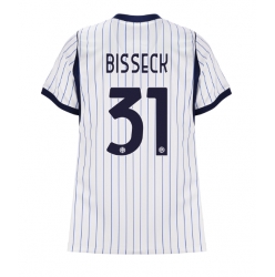 Inter Milan Yann Bisseck #31 Auswärtstrikot Frauen 2026-27 Kurzarm