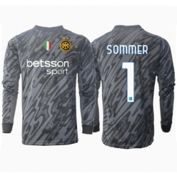Inter Milan Yann Sommer #1 Torwart 3rd trikot 2024-25 Langarm