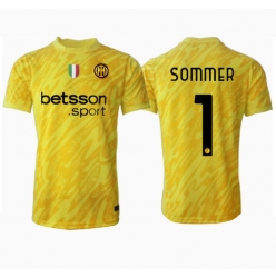 Inter Milan Yann Sommer #1 Torwart Auswärtstrikot 2024-25 Kurzarm