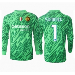 Inter Milan Yann Sommer #1 Torwart Heimtrikot 2024-25 Langarm