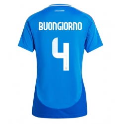 Italien Alessandro Buongiorno #4 Heimtrikot Frauen EM 2024 Kurzarm