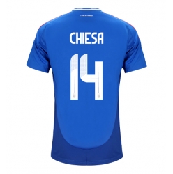 Italien Federico Chiesa #14 Heimtrikot EM 2024 Kurzarm