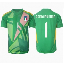 Italien Gianluigi Donnarumma #1 Torwart Auswärtstrikot EM 2024 Kurzarm