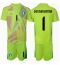 Italien Gianluigi Donnarumma #1 Torwart Heimtrikot Kinder EM 2024 Kurzarm (+ kurze hosen)