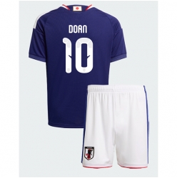 Japan Ritsu Doan #10 Heimtrikot Kinder WM 2026 Kurzarm (+ kurze hosen)