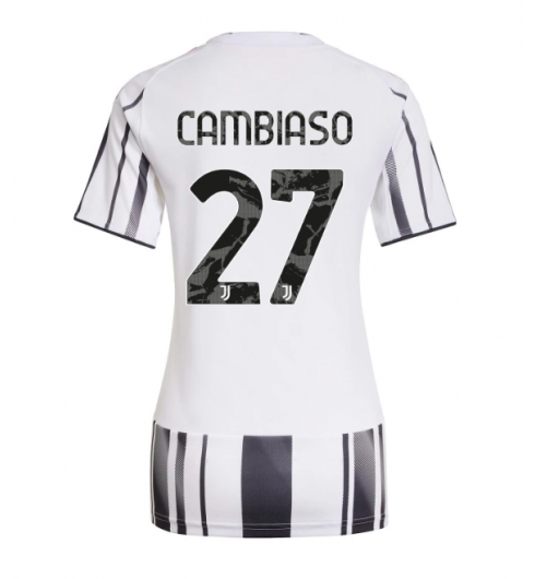 Juventus Andrea Cambiaso #27 Heimtrikot Frauen 2025-26 Kurzarm Juventus Andrea Cambiaso #27 Heimtrikot Frauen 2025-26 Kurzarm