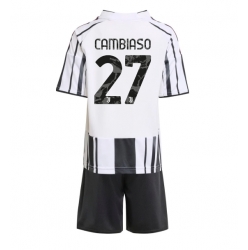 Juventus Andrea Cambiaso #27 Heimtrikot Kinder 2025-26 Kurzarm (+ kurze hosen)