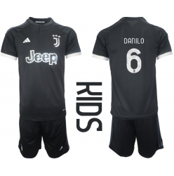 Juventus Danilo Luiz #6 3rd trikot Kinder 2023-24 Kurzarm (+ kurze hosen)