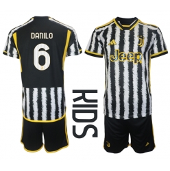 Juventus Danilo Luiz #6 Heimtrikot Kinder 2023-24 Kurzarm (+ kurze hosen)