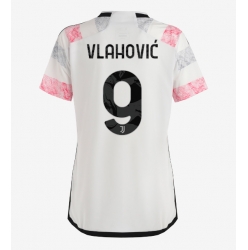 Juventus Dusan Vlahovic #9 Auswärtstrikot Frauen 2023-24 Kurzarm