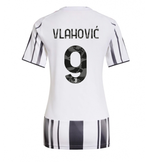 Juventus Dusan Vlahovic #9 Heimtrikot Frauen 2025-26 Kurzarm Juventus Dusan Vlahovic #9 Heimtrikot Frauen 2025-26 Kurzarm
