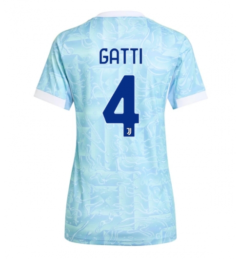 Juventus Federico Gatti #4 Auswärtstrikot Frauen 2025-26 Kurzarm Juventus Federico Gatti #4 Auswärtstrikot Frauen 2025-26 Kurzarm