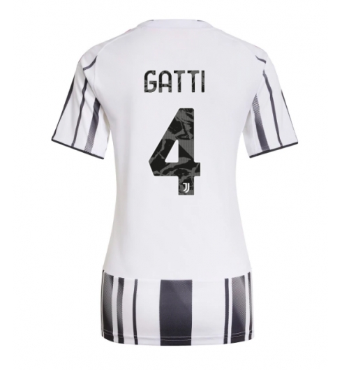Juventus Federico Gatti #4 Heimtrikot Frauen 2025-26 Kurzarm Juventus Federico Gatti #4 Heimtrikot Frauen 2025-26 Kurzarm
