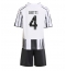 Juventus Federico Gatti #4 Heimtrikot Kinder 2025-26 Kurzarm (+ kurze hosen)