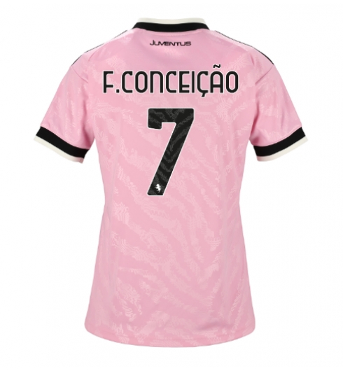 Juventus Francisco Conceicao #7 Auswärtstrikot Frauen 2026-27 Kurzarm Juventus Francisco Conceicao #7 Auswärtstrikot Frauen 2026-27 Kurzarm