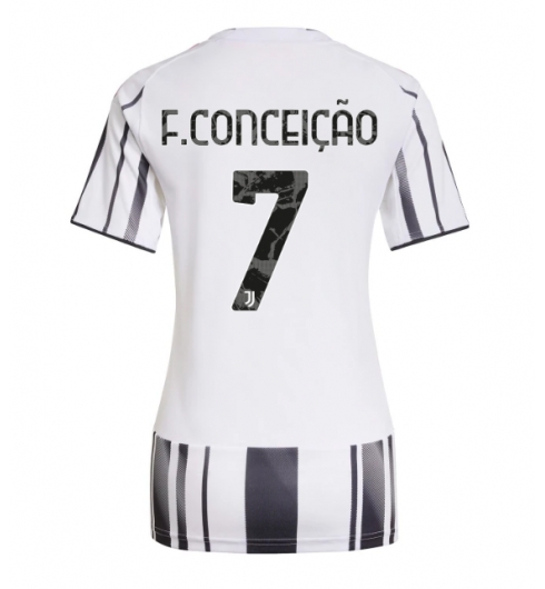 Juventus Francisco Conceicao #7 Heimtrikot Frauen 2025-26 Kurzarm Juventus Francisco Conceicao #7 Heimtrikot Frauen 2025-26 Kurzarm