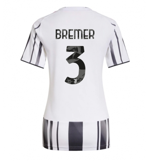 Juventus Gleison Bremer #3 Heimtrikot Frauen 2025-26 Kurzarm Juventus Gleison Bremer #3 Heimtrikot Frauen 2025-26 Kurzarm