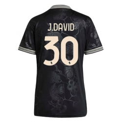Juventus Jonathan David #30 3rd trikot Frauen 2025-26 Kurzarm