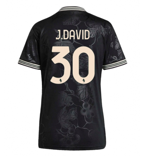 Juventus Jonathan David #30 3rd trikot Frauen 2025-26 Kurzarm Juventus Jonathan David #30 3rd trikot Frauen 2025-26 Kurzarm