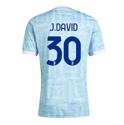 Juventus Jonathan David #30 Auswärtstrikot 2025-26 Kurzarm