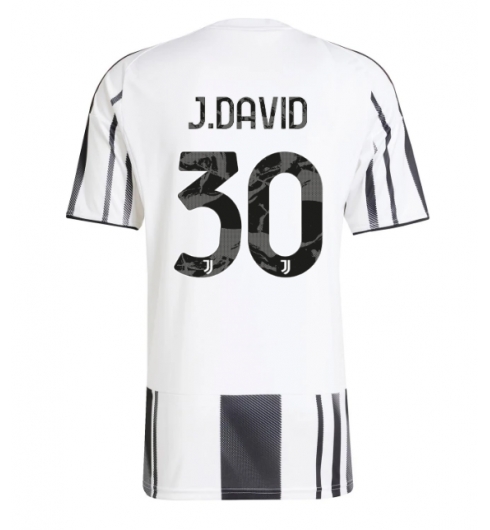 Juventus Jonathan David #30 Heimtrikot 2025-26 Kurzarm Juventus Jonathan David #30 Heimtrikot 2025-26 Kurzarm
