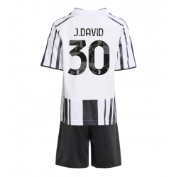 Juventus Jonathan David #30 Heimtrikot Kinder 2025-26 Kurzarm (+ kurze hosen)