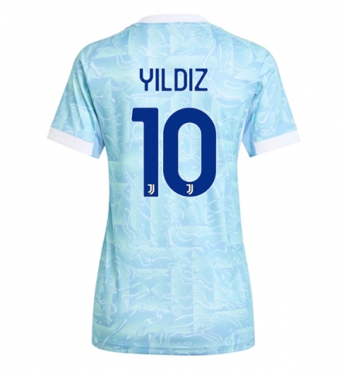 Juventus Kenan Yildiz #10 Auswärtstrikot Frauen 2025-26 Kurzarm Juventus Kenan Yildiz #10 Auswärtstrikot Frauen 2025-26 Kurzarm