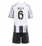 Juventus Lloyd Kelly #6 Heimtrikot Kinder 2025-26 Kurzarm (+ kurze hosen)