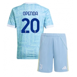 Juventus Lois Openda #20 Auswärtstrikot Kinder 2025-26 Kurzarm (+ kurze hosen)