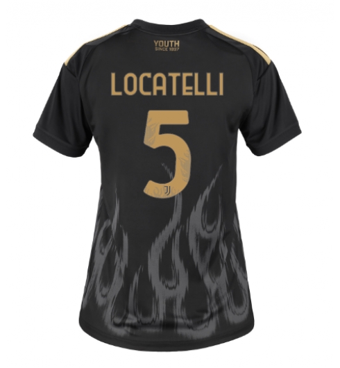 Juventus Manuel Locatelli #5 3rd trikot Frauen 2026-27 Kurzarm Juventus Manuel Locatelli #5 3rd trikot Frauen 2026-27 Kurzarm