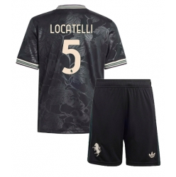 Juventus Manuel Locatelli #5 3rd trikot Kinder 2025-26 Kurzarm (+ kurze hosen)