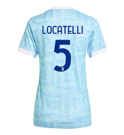 Juventus Manuel Locatelli #5 Auswärtstrikot Frauen 2025-26 Kurzarm Juventus Manuel Locatelli #5 Auswärtstrikot Frauen 2025-26 Kurzarm
