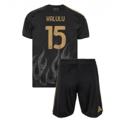 Juventus Pierre Kalulu #15 3rd trikot Kinder 2026-27 Kurzarm (+ kurze hosen)
