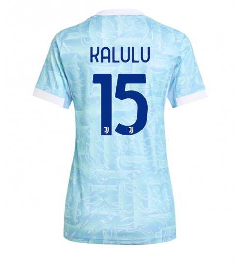 Juventus Pierre Kalulu #15 Auswärtstrikot Frauen 2025-26 Kurzarm Juventus Pierre Kalulu #15 Auswärtstrikot Frauen 2025-26 Kurzarm