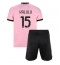 Juventus Pierre Kalulu #15 Auswärtstrikot Kinder 2026-27 Kurzarm (+ kurze hosen)