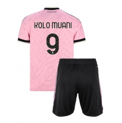 Juventus Randal Kolo Muani #9 Auswärtstrikot Kinder 2026-27 Kurzarm (+ kurze hosen)