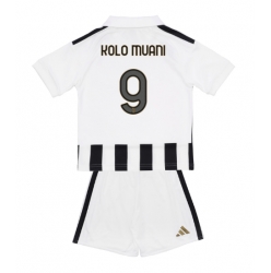 Juventus Randal Kolo Muani #9 Heimtrikot Kinder 2026-27 Kurzarm (+ kurze hosen)